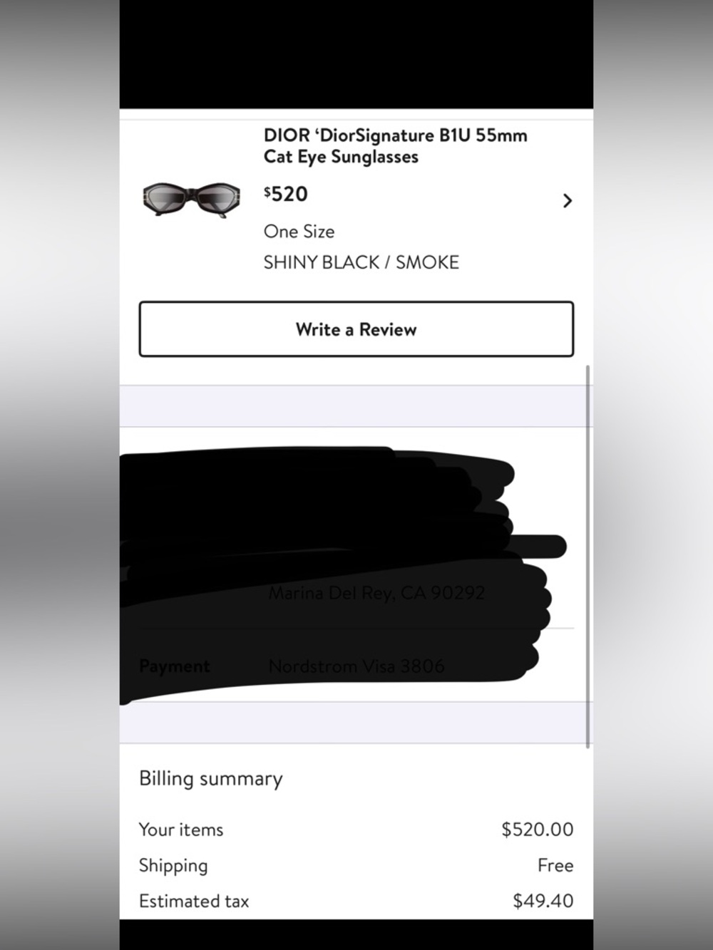 Christian Dior DiorSignature 55mm Butterfly sunglasses - Picture 5 of 5